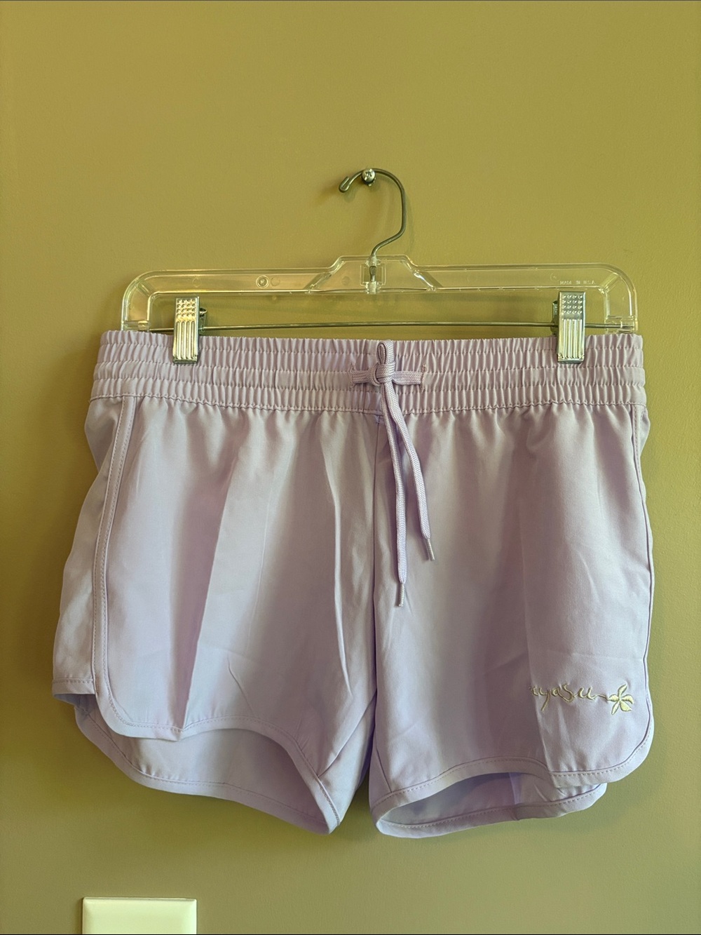 raya sun Lavender Athletic Drawstring Shorts